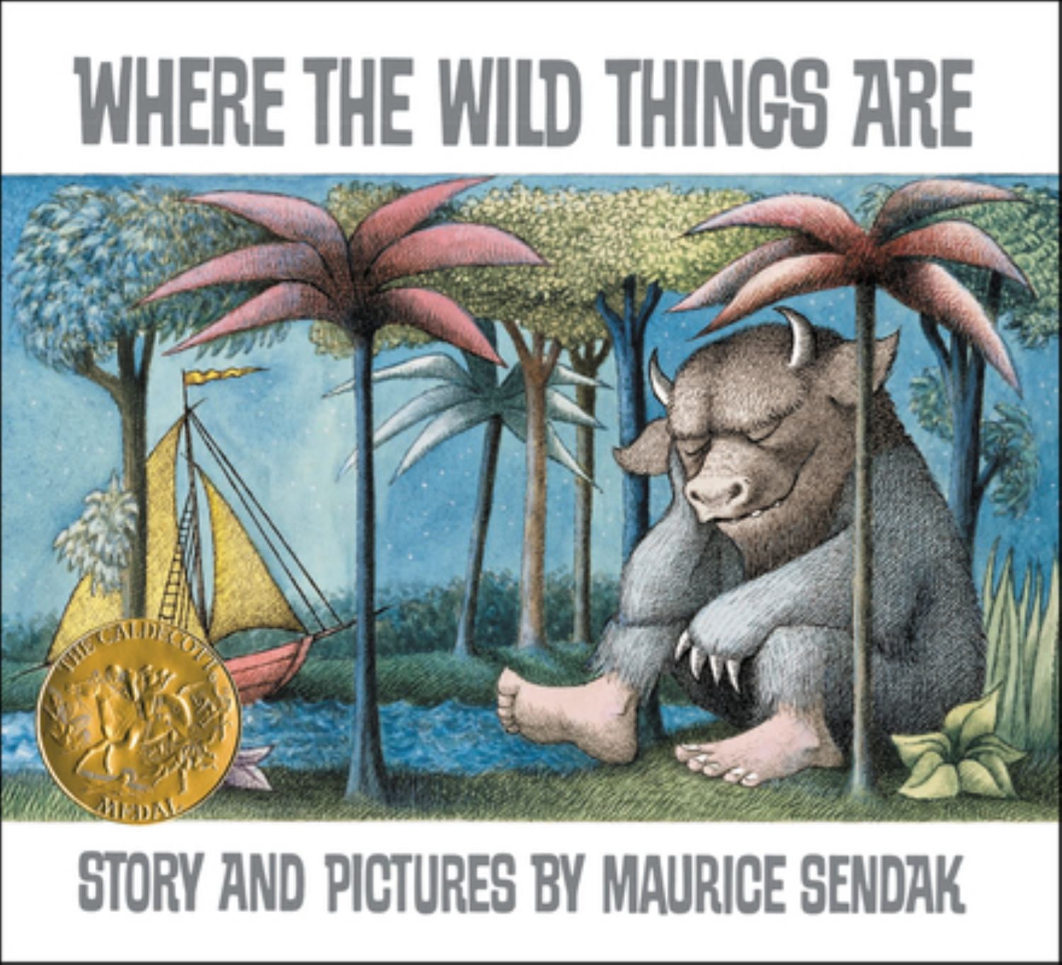 Where the Wild Things Are by Maurice Sendak (Hardcover) book cover
