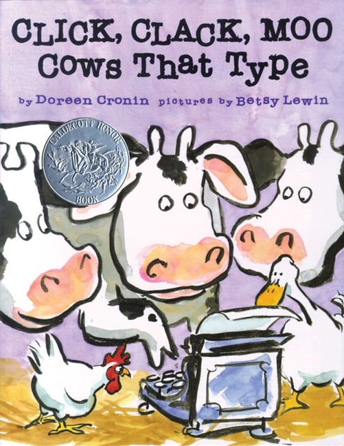 Click, Clack, Moo: Cows That Type by Doreen Cronin (Hardcover) book cover