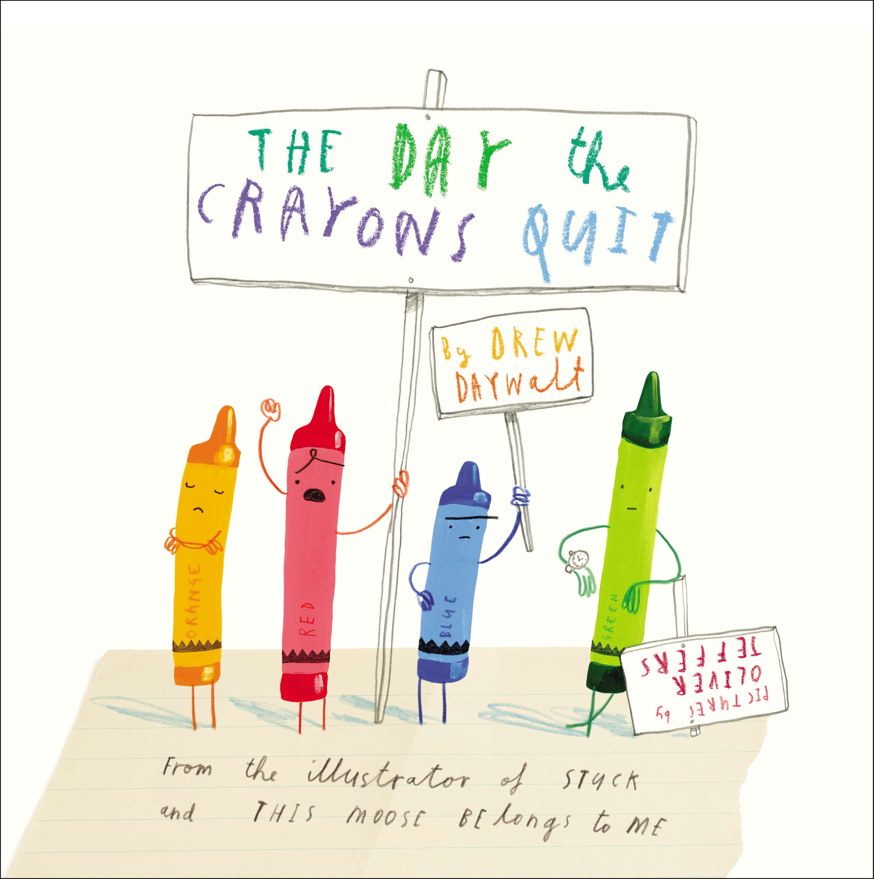 The Day the Crayons Quit by Drew Daywalt (Hardcover) book cover